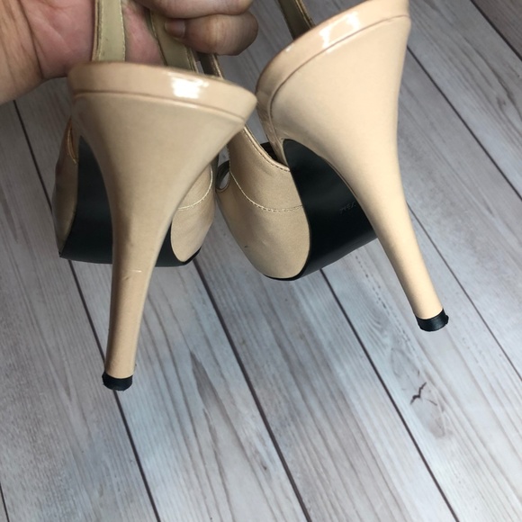 Guess Blush Beige Nude High Heel Size 7.5 - Picture 4 of 8